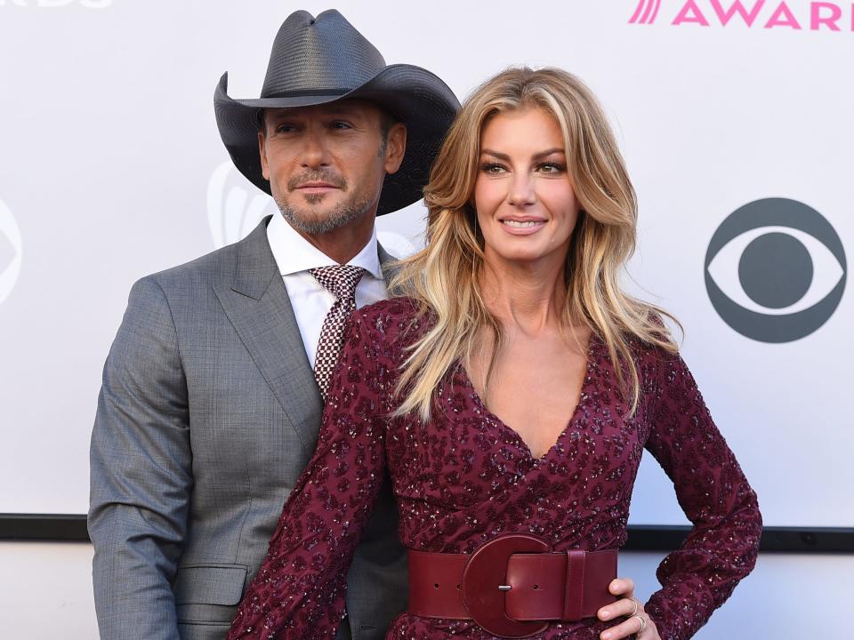 Tim McGraw and Faith Hill at awards