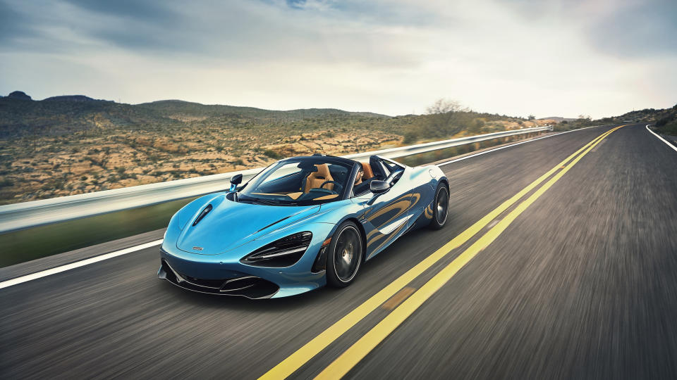 <p><strong>Base price:</strong> $297,100<br> <strong>Powertrain: </strong>710-hp twin-turbocharged 4.0-liter V8. Seven-speed dual-clutch automatic. Rear-wheel drive.</p> <p>While the 570S and 610LT make up McLaren’s Sports Series models, the 720S coupe and Spider are a notch up in the brand’s Super Series. With a larger, 4.0-liter V8 and more than 700 hp, this is McLaren’s answer to the Ferrari F8 Tributo and the Lamborghini Huracan Evo. Like its other models, every McLaren 720s gets a carbon-fiber monocoque, a paddle-shifted seven-speed dual-clutch automatic transmission and rear-wheel drive. According to <em>Car and Driver</em>, the 720S coupe blasts from 0-60 mph in 2.7 seconds and 0-100 in just 5.3 seconds. Imagine if it was all-wheel drive.</p>