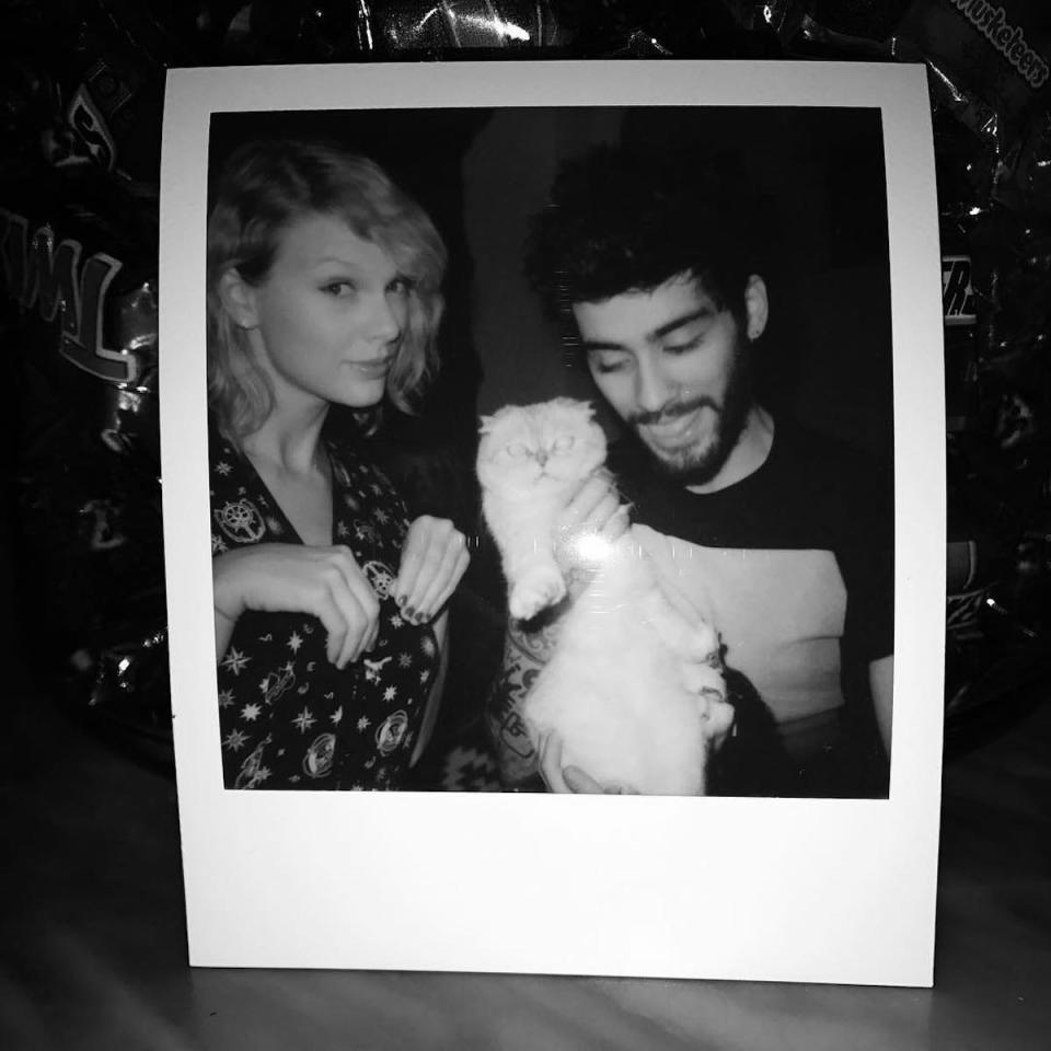 <p>9. Not only did he sing a song with Taylor Swift (cool), but he got to hang out with her cat (supercool).(Photo: <a rel="nofollow noopener" href="https://www.instagram.com/p/BNyEx_rA5SC/?hl=en&taken-by=zayn" target="_blank" data-ylk="slk:Zayn Malik via Instagram;elm:context_link;itc:0;sec:content-canvas" class="link ">Zayn Malik via Instagram</a>) </p>