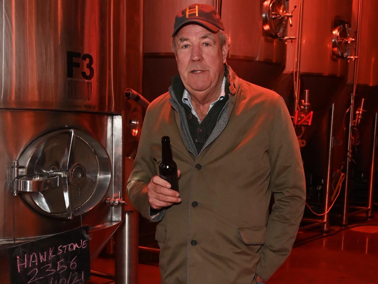 Jeremy Clarkson attends the Hawkstone lager launch on November 25, 2021 in Bourton-on-the-Water, England. (Photo by David M. Benett/Dave Benett/Getty Images for Hawkstone)