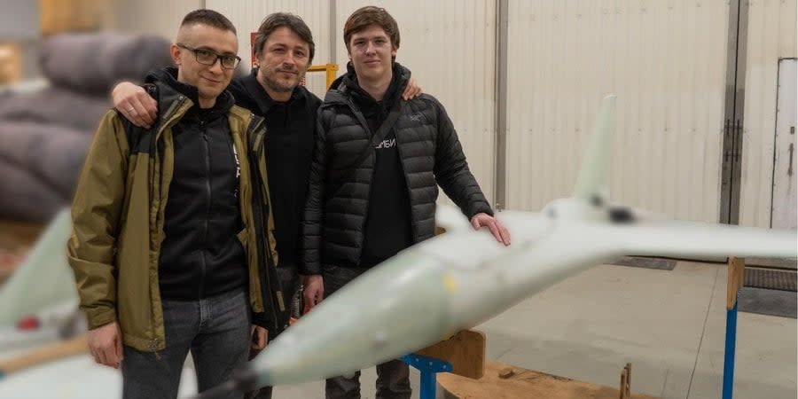 Serhiy Sternenko, Serhiy Prytula and Ihor Lachenkov from the Morok UAV