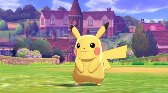 Pikachu in the new game.