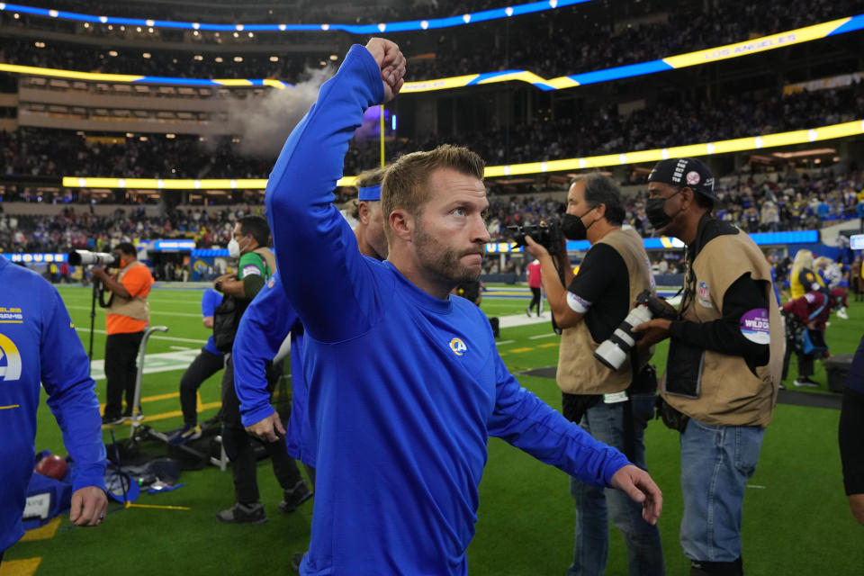 Sean McVay and the Los Angeles Rams are 4.5-point favorites versus the Cincinnati Bengals in Super Bowl 56. (Kirby Lee/USA TODAY Sports)