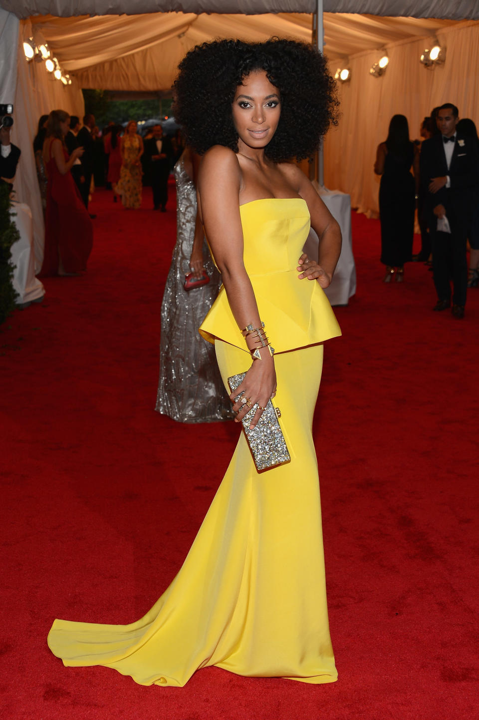 NEW YORK, NY - MAY 07: Solange Knowles attends the "Schiaparelli And Prada: Impossible Conversations" Costume Institute Gala at the Metropolitan Museum of Art on May 7, 2012 in New York City. (Photo by Dimitrios Kambouris/Getty Images)