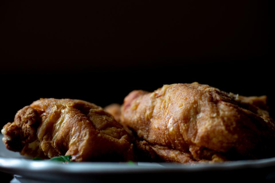 Fried chicken at the Greyhound Tavern, in Fort Mitchell.