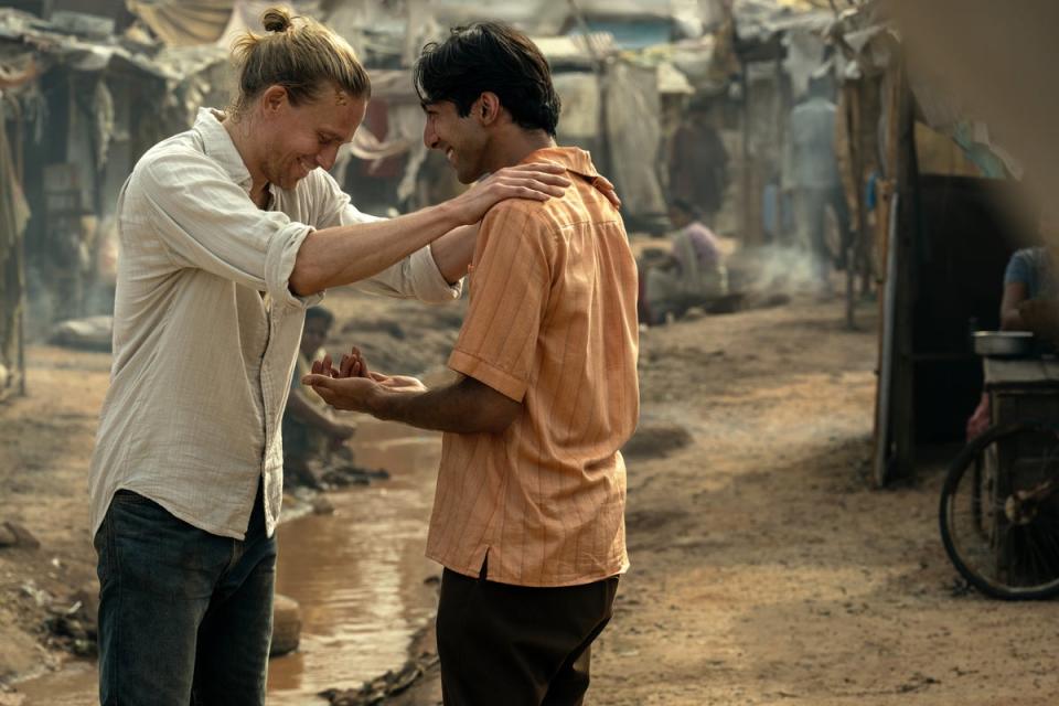 Charlie Hunnam and Shubham Saraf in ‘Shantaram' (Apple TV Plus)