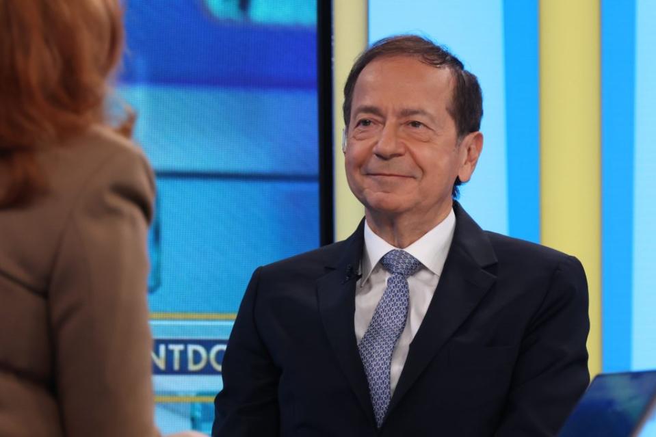 John Paulson on set of "The Claman Countdown" at Fox Business Network Studios