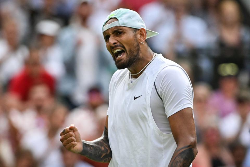 Kyrgios swung between petulance and general grand slam contender (AFP via Getty)