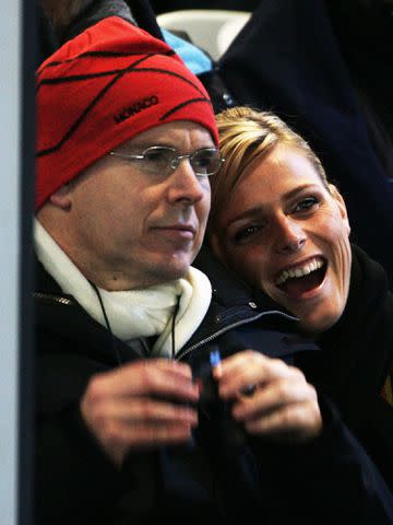 Pascal Le Segretain/Getty Prince Albert and Princess Charlene at the 2006 Winter Olympics
