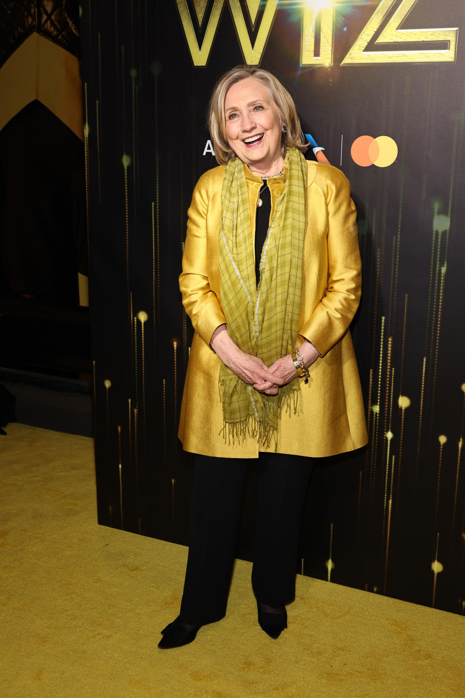 NEW YORK, NEW YORK - APRIL 17: Hillary Rodham Clinton attends the broadway opening night of "The Wiz" at Marquee Theatre on April 17, 2024 in New York City. (Photo by Jamie McCarthy/Getty Images)