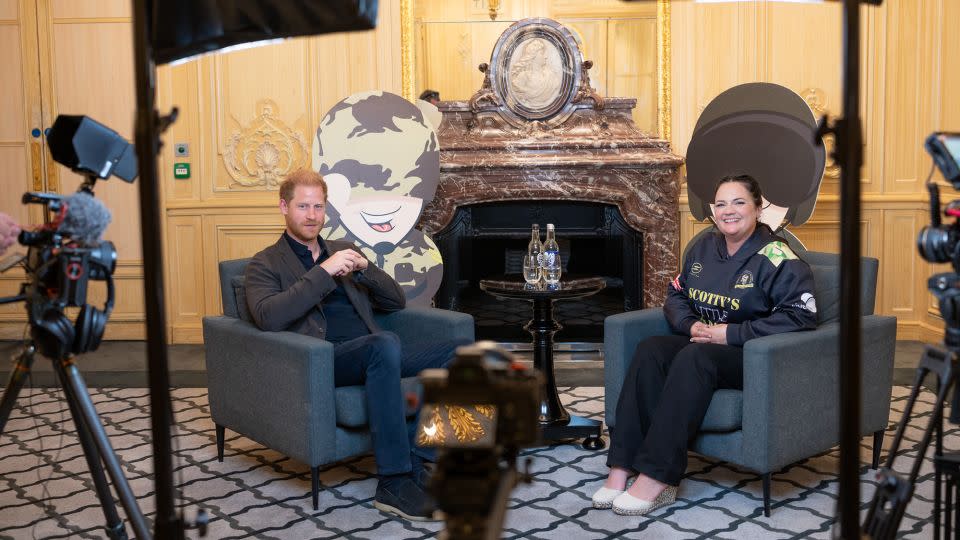 Harry's conversation with Scott was recorded and is available to view on the charity website. - Scotty's Little Soldiers