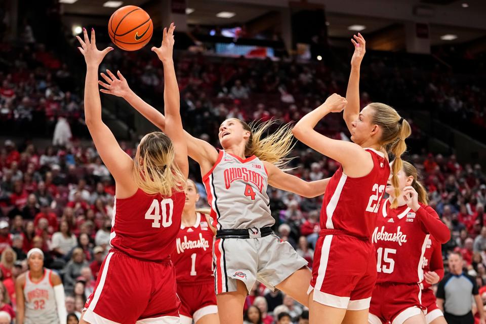 Jacy Sheldon and the Ohio State Buckeyes average just 34.1 rebounds per game.