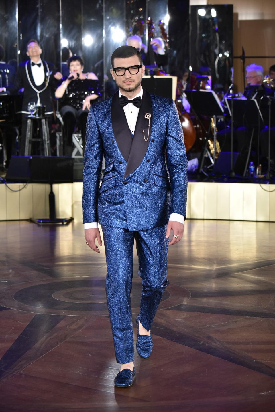 Dolce & Gabbana presented their Alta Sartoria menswear to a crowd that included Nick Jonas, Trevor Noah, and Steve Harvey.