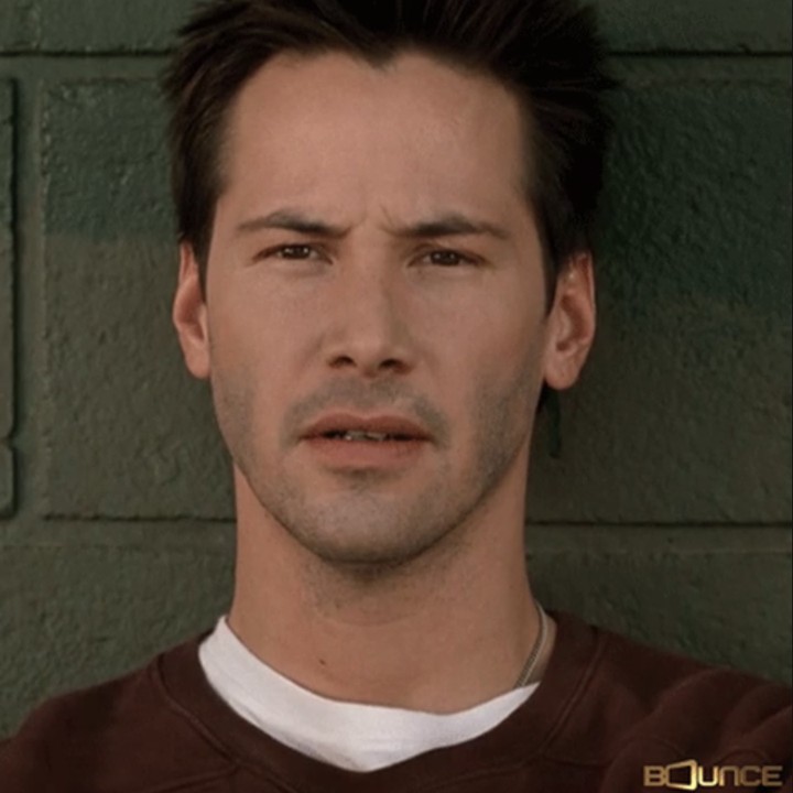 Close-up of Keanu Reeves