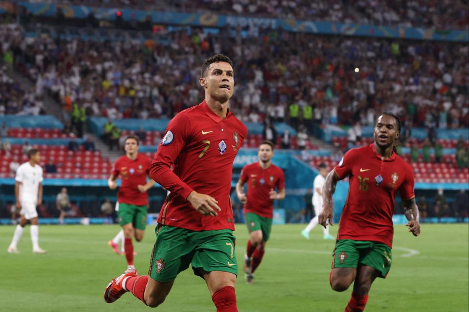 But a determined Cristiano Ronaldo could spell bad news for the Red Devils in Seville on Sunday (POOL/AFP via Getty Images)