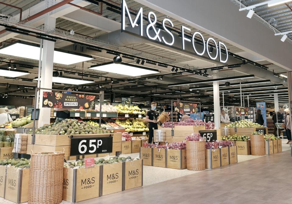 M&S has announced a £15 million employees cost of living package (Marks & Spencer/PA) (PA Media)