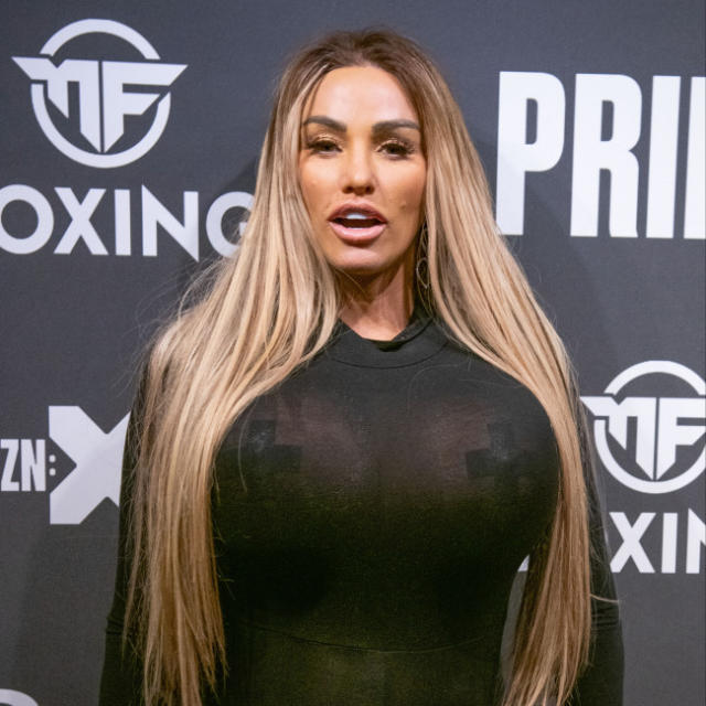 Katie Price shows off huge new boobs with long blonde hair after