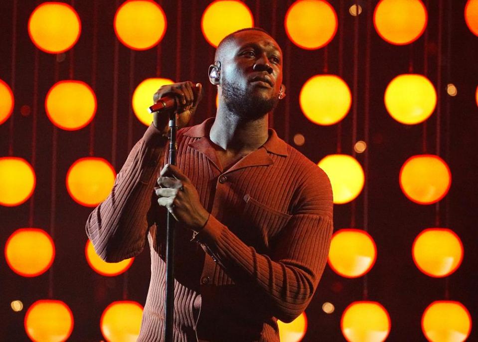 Stormzy performs at the MTV awards in Dusseldorf last year. His song Hide and Seek was co-written with Kas Alexander.