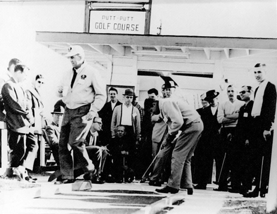 The first Putt - Putt Colf Course in Fayetteville, North Carolina in 1954. Don Clayton and his father Eugene Garland Clayton were the founders.