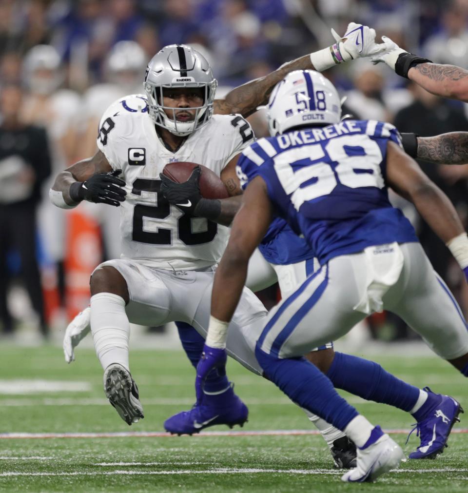 With Shaquille Leonard out, Bobby Okereke has had a chance to show off his coverage skills as a linebacker for the Indianapolis Colts in training camp.