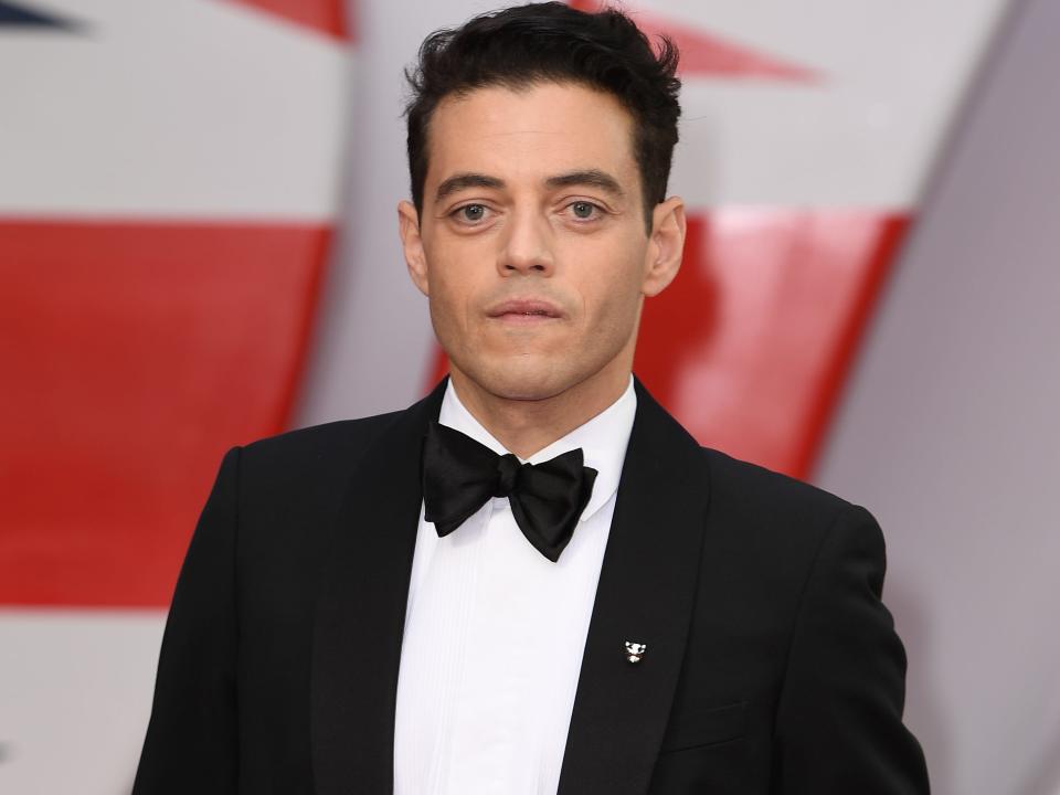 Rami Malek in a tuxedo