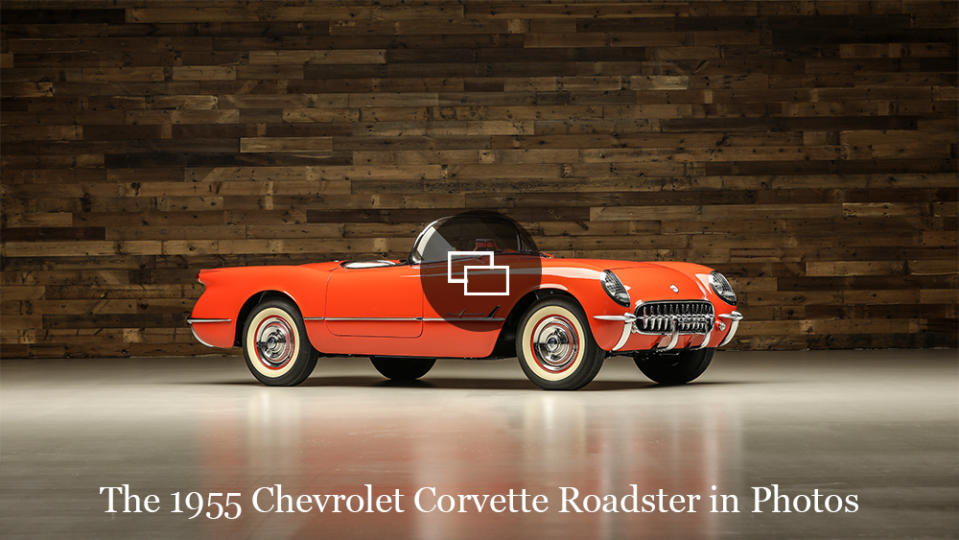 A 1955 Chevrolet Corvette Roadster.