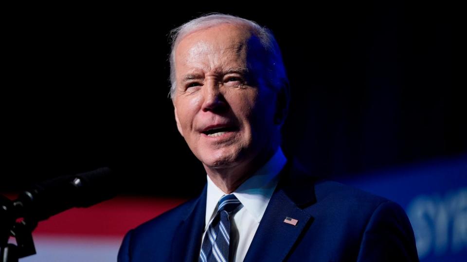 PHOTO: President Joe Biden delivers remarks on the CHIPS and Science Act at the Milton J. Rubenstein Museum, April 25, 2024, in Syracuse, N.Y. (Evan Vucci/AP)