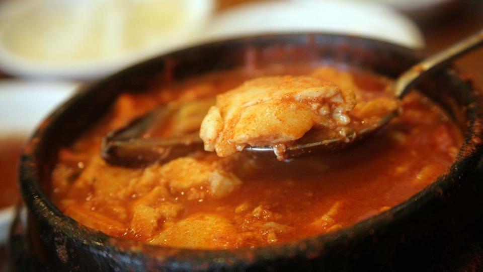 Mixed tofu stew from Beverly Soon Tofu in Koreatown.