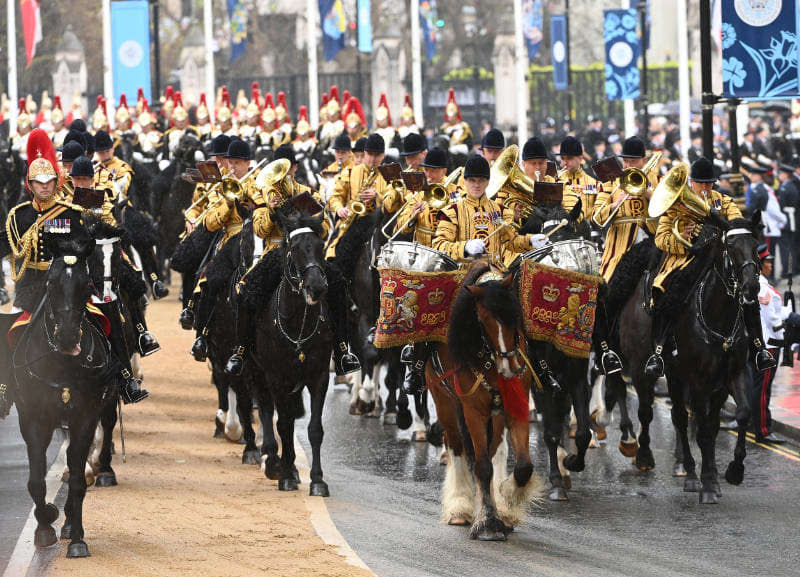 Cuerpos de seguridad en la coronación de Carlos III 