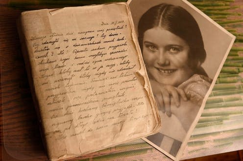 <span class="caption">Renia's diary sat in a vault for 70 years before being restored to her remaining relatives.</span> <span class="attribution"><span class="source">Elizabeth Bellak</span></span>