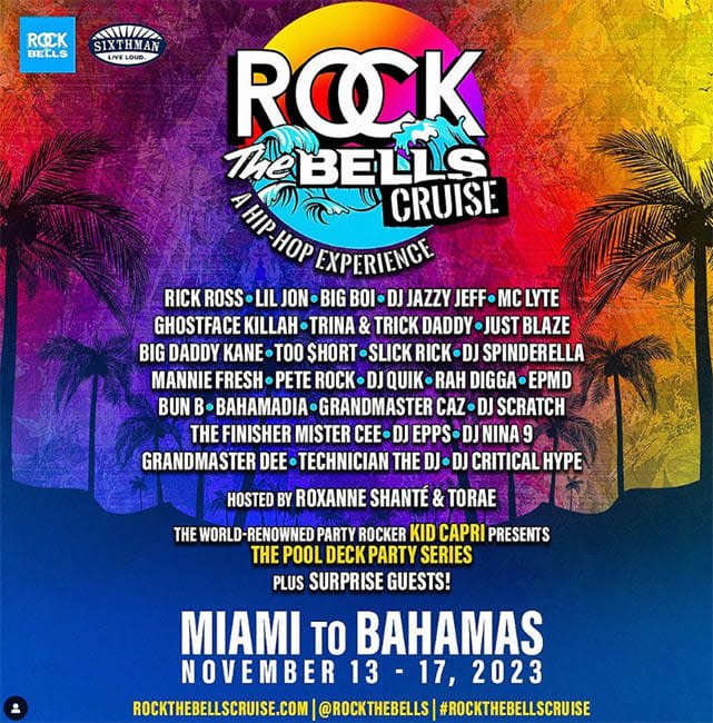 Rock Bells Cruise music lineup