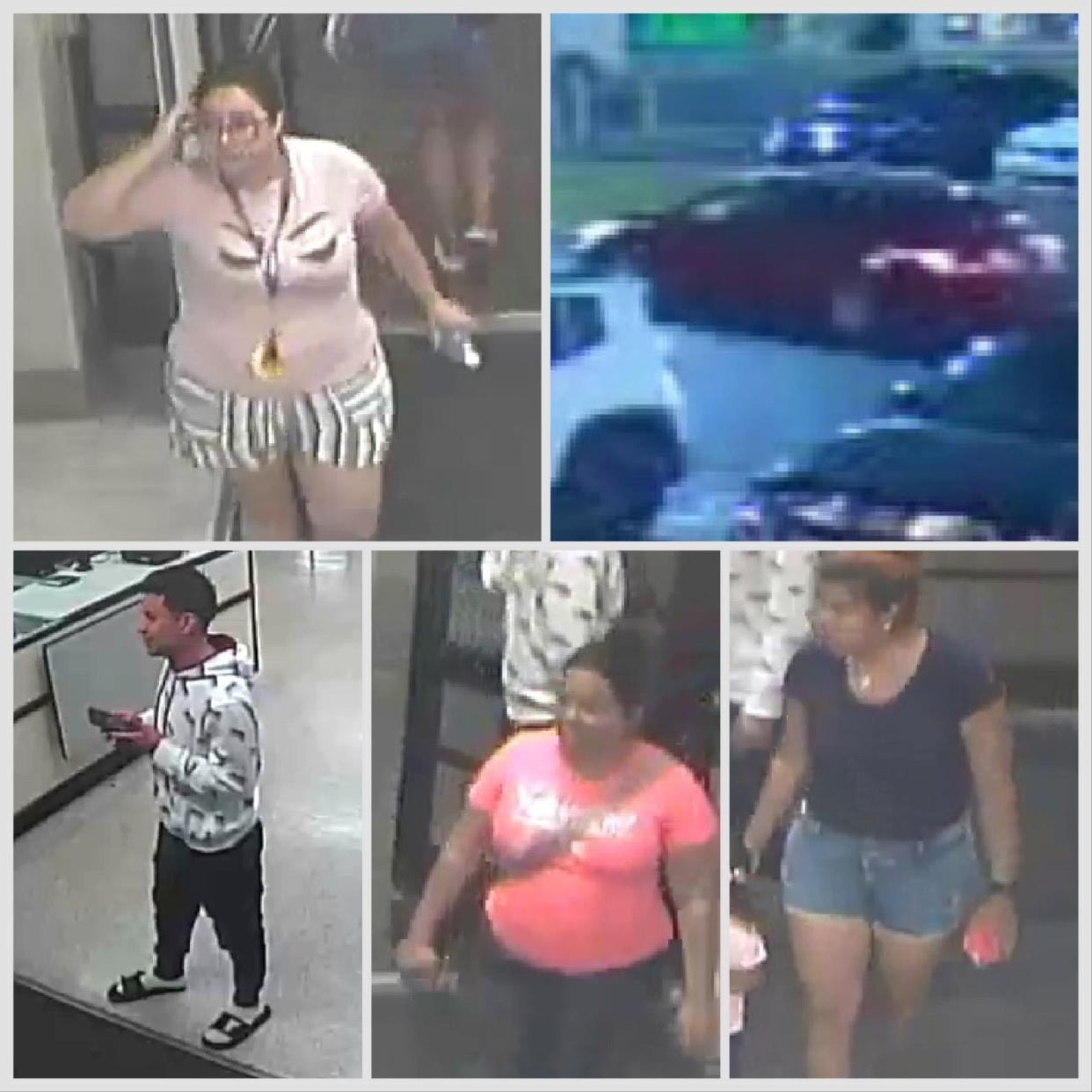 Lakeland police released photos of people they're seeking for questioning in the case of the newborn baby that was found dead in a dumpster in South Lakeland on Thursday.