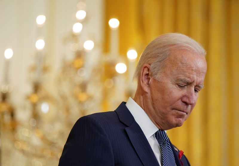 U.S. President Biden delivers remarks on World AIDS Day at the White House in Washington