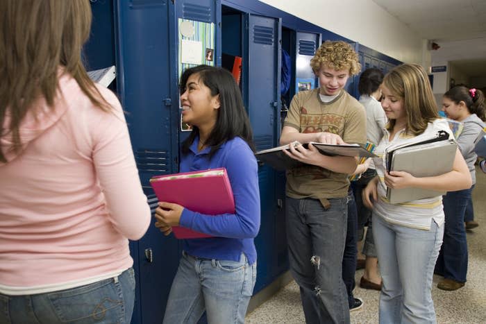 kids at their lockers