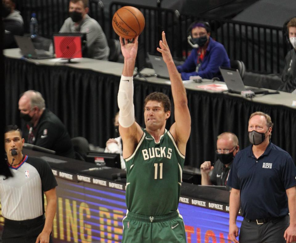 Brook Lopez has added the three-point shot to his game as his career progressed.