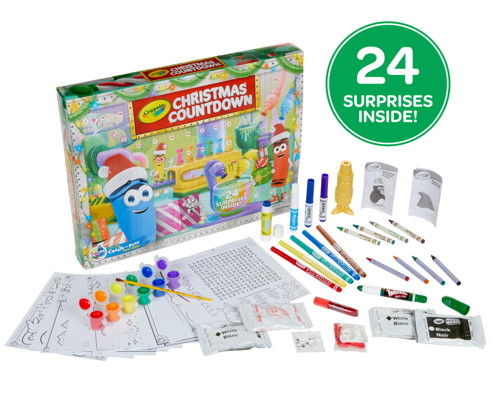 Crayola Christmas Countdown Advent Calendar for kids 