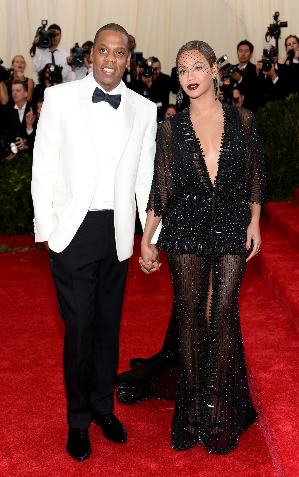 Jay-Z and Beyoncé attend the 2014 Met Gala.