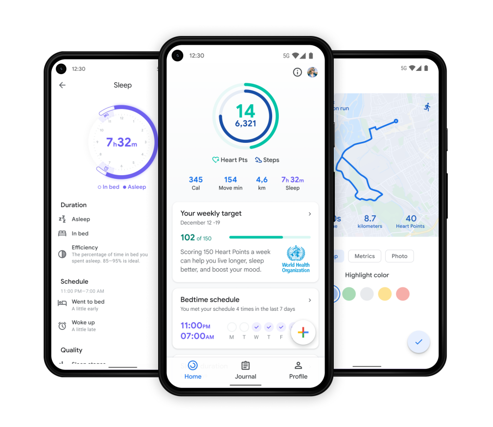 Google Fit and Wear OS updates