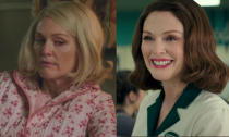 In <em>Suburbicon</em>, Moore played twin sisters Rose and Margaret (right) in the George Clooney movie, though one lasts longer in the movie than the other. (Credit: eOne)