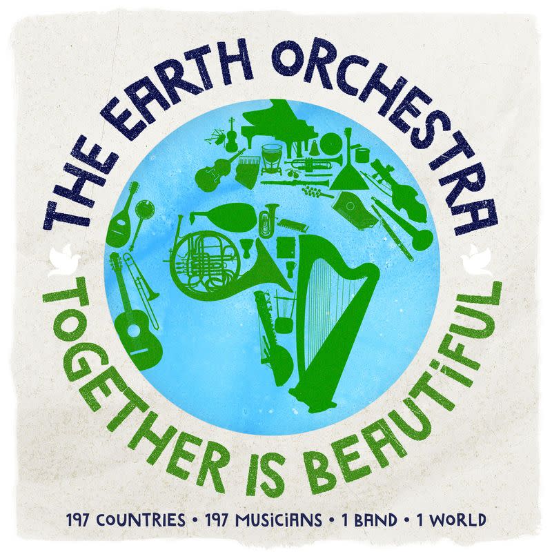 Cover art of the song recorded by the Earth Orchestra "Together is Beautiful\