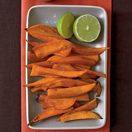 Chipotle-Glazed Sweet Potato Spears with Lime