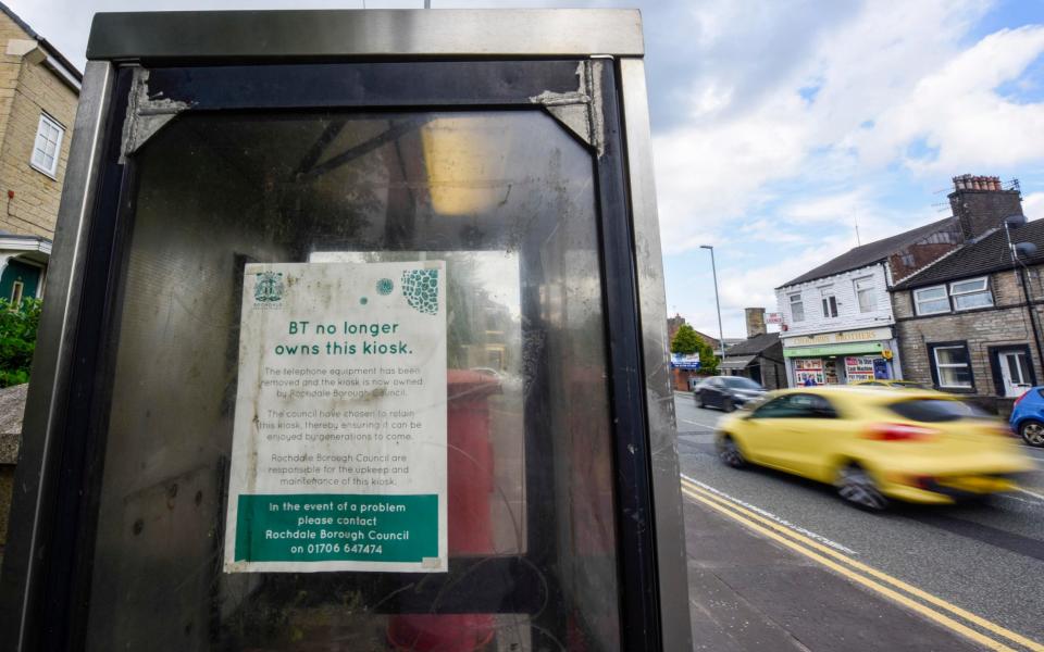 'Ugly' glass BT phone boxes have been gutted and preserved by a local council - Jacob King/Mercury Press