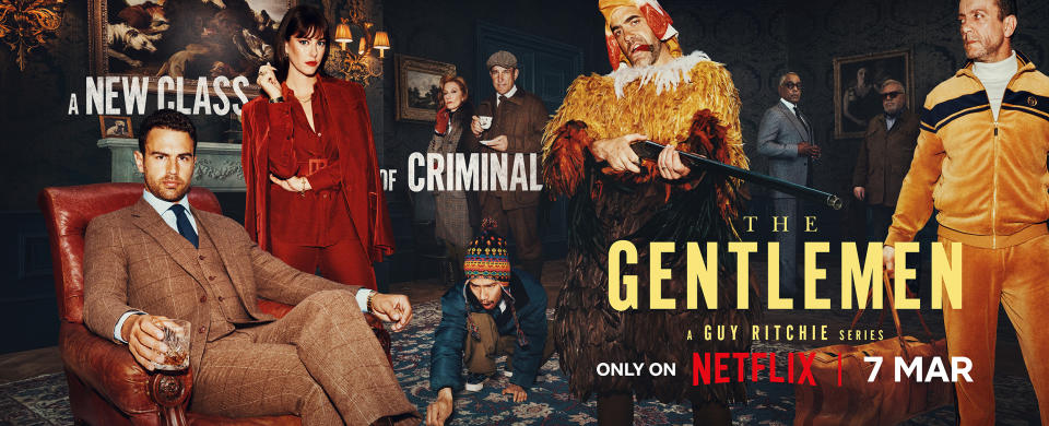 Peter Serafinowicz stars as a Scouse gangster in The Gentlemen. (Netflix)