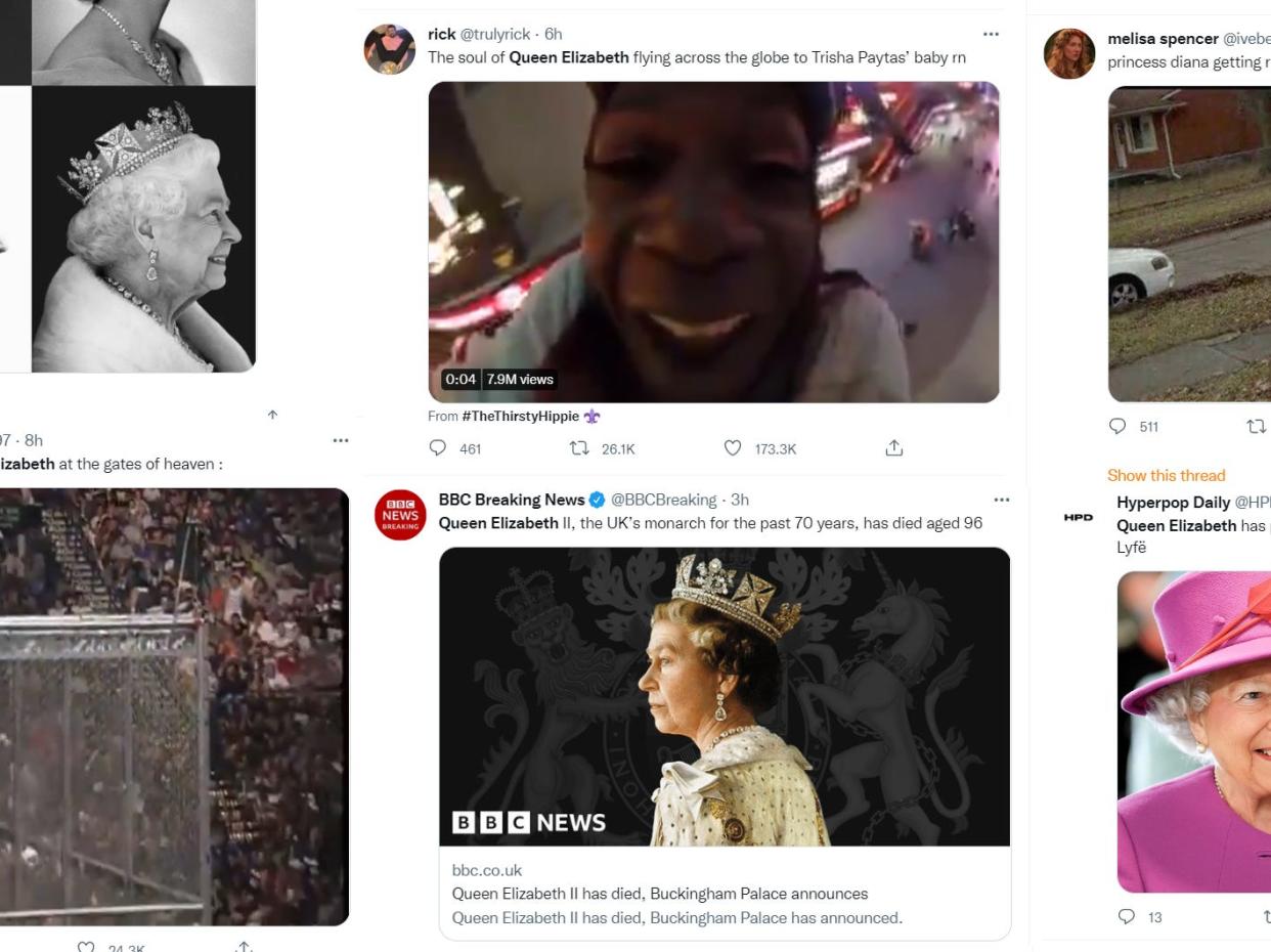 Queen Elizabeth death reactions