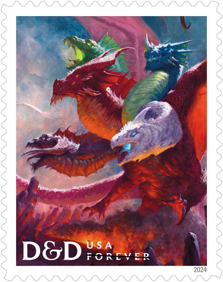 Bring DUNGEONS & DRAGONS to Your Letters in 2024 with These Stamps