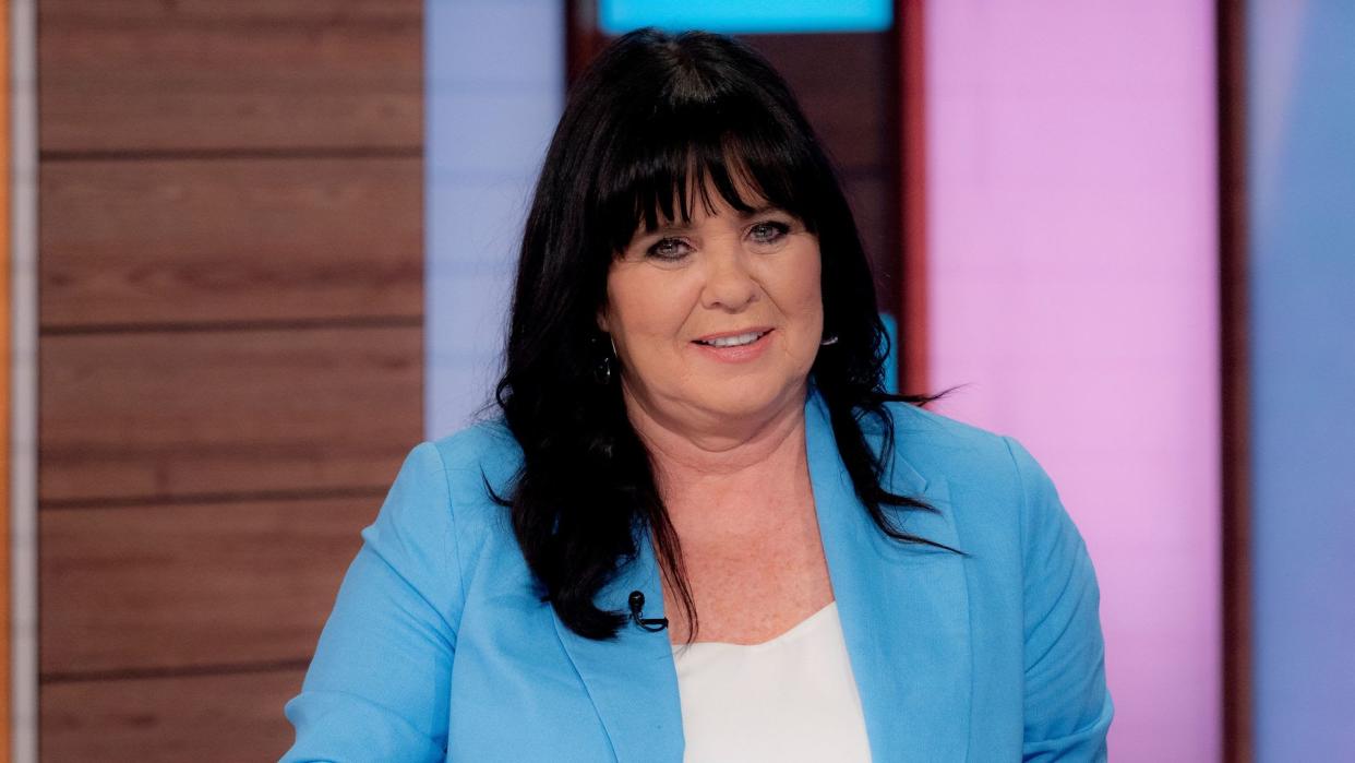 Coleen Nolan in blue blazer