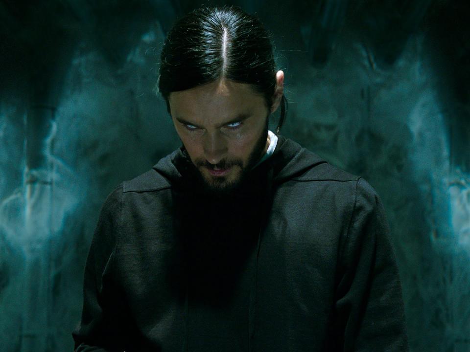 Jared Leto as Michael Morbius in "Morbius."