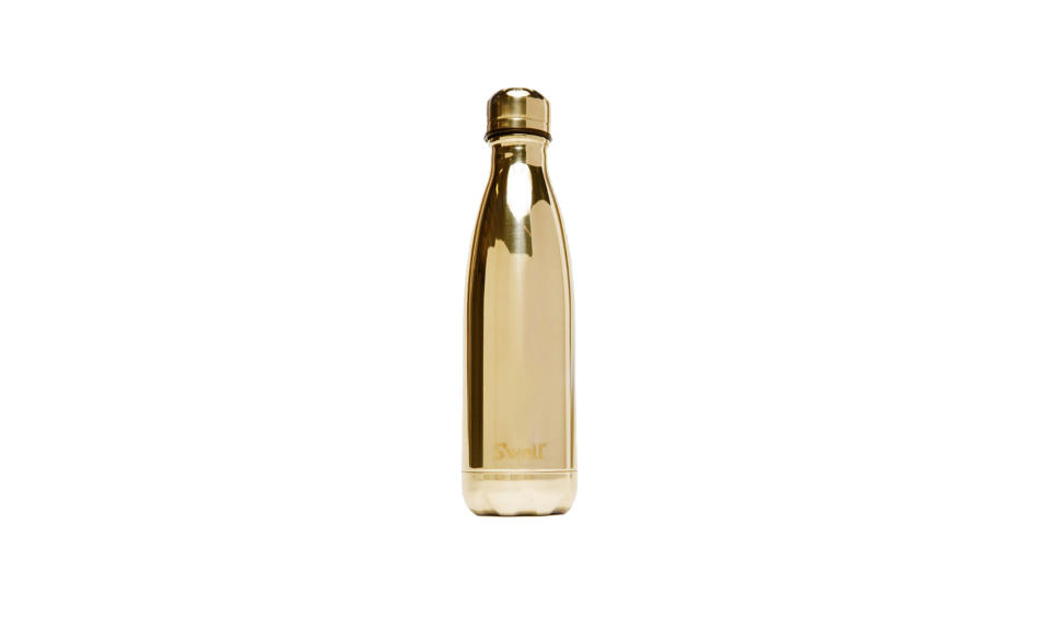 <p>Yellow gold 17-ounce bottle, $42, <a rel="nofollow noopener" href="http://needsupply.com/gifts/gifts-for-home/yellow-gold-17oz-bottle.html" target="_blank" data-ylk="slk:needsupply.com;elm:context_link;itc:0;sec:content-canvas" class="link ">needsupply.com</a> </p>