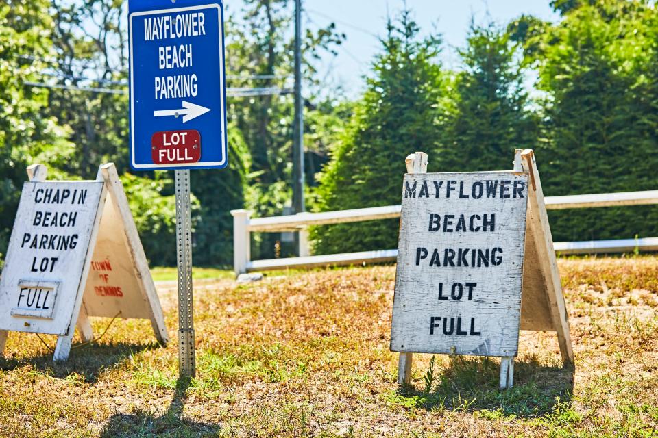 Dennis officials say people are taking rideshare services to the beach so crowd size is no longer limited by available parking spaces.