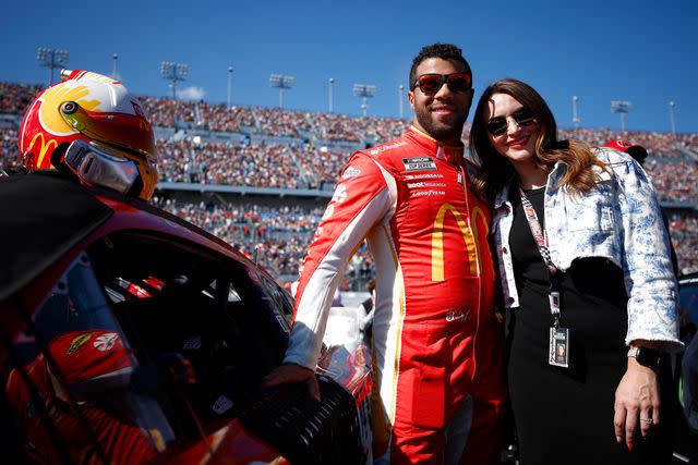 <p>Jared C. Tilton/Getty </p> Bubba and Amanda Wallace in February 2022